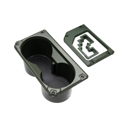 V2 Oversize Cup Holder + Shifter/Shift Gate Trim Rings (2014-2021 Tundra) - ARMY GREEN