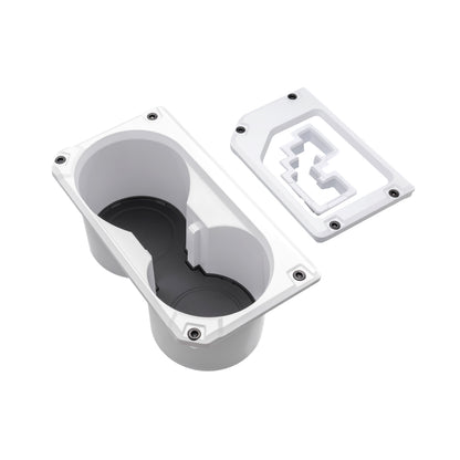 V2 Oversize Cup Holder + Shifter/Shift Gate Trim Rings (2014-2021 Tundra) - WHITE