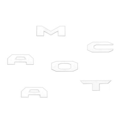 Glovebox Letters (2024+ Tacoma) - WHITE