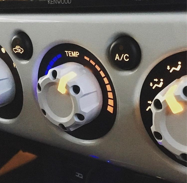 FJクルーザー AJTdesign climate knobs Climate Knobs (FJ Cruiser) - BLACK – AJT DESIGN