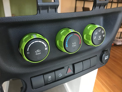 Climate Knobs (2011-2018 Wrangler JK) - GECKO
