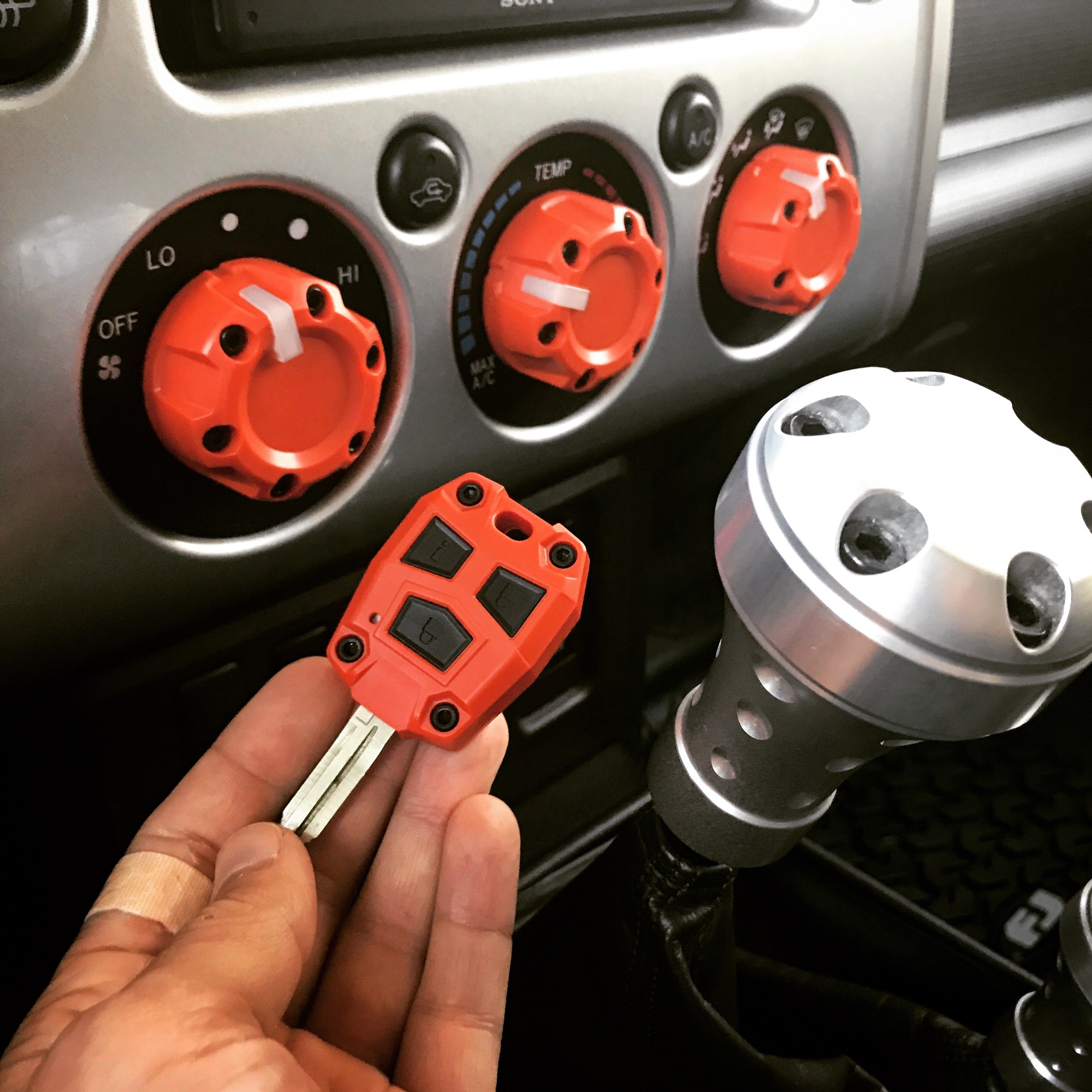 FJクルーザー AJTdesign climate knobs Climate Knobs (FJ Cruiser) - BLACK – AJT DESIGN