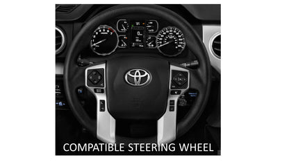 Steering Wheel Emblem Overlay (Select Toyota Models) - VOODOO BLUE - BLANK