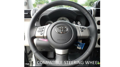 Steering Wheel Emblem Overlay (Select Toyota Models) - VOODOO BLUE - BLANK