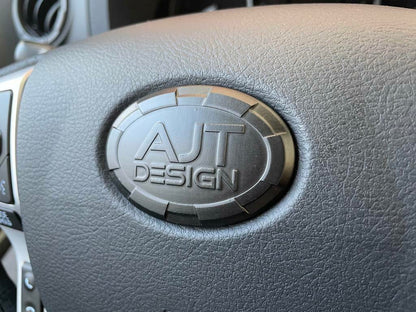 Steering Wheel Emblem Overlay (Select Toyota Models) - ARMY GREEN - AJT DESIGN