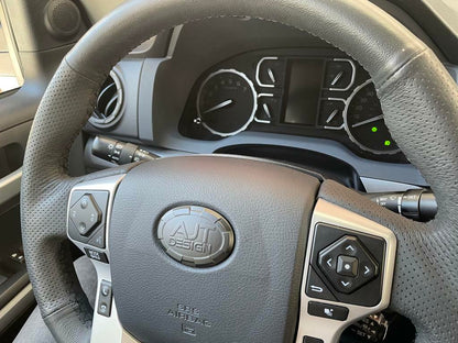 Steering Wheel Emblem Overlay (Select Toyota Models) - ARMY GREEN - AJT DESIGN