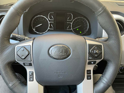 Steering Wheel Emblem Overlay (Select Toyota Models) - ARMY GREEN - AJT DESIGN