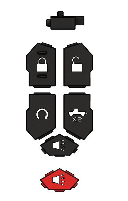 Injection Fob IF018 (2019+ Chevy/GMC Truck) - BLUE