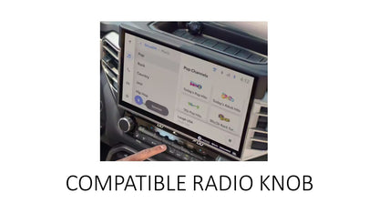 V2 Radio Knob (2022+ Tundra / 2024+ Tacoma / 2025+ 4Runner) - BLACK