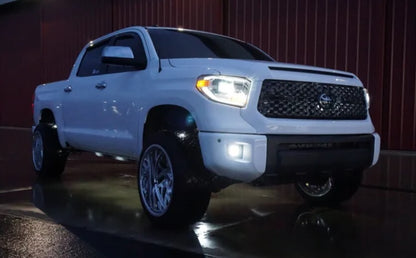 2014-2021 Tundra Grille Surround and Hood Bulge Overlay - Chrome Delete Kit