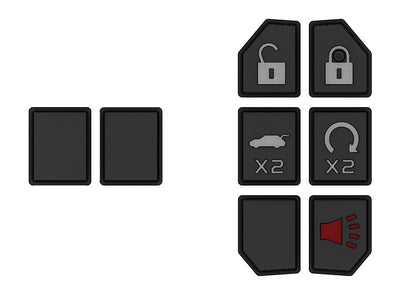 Injection Fob IF025 (Jeep Smart) - BLACK