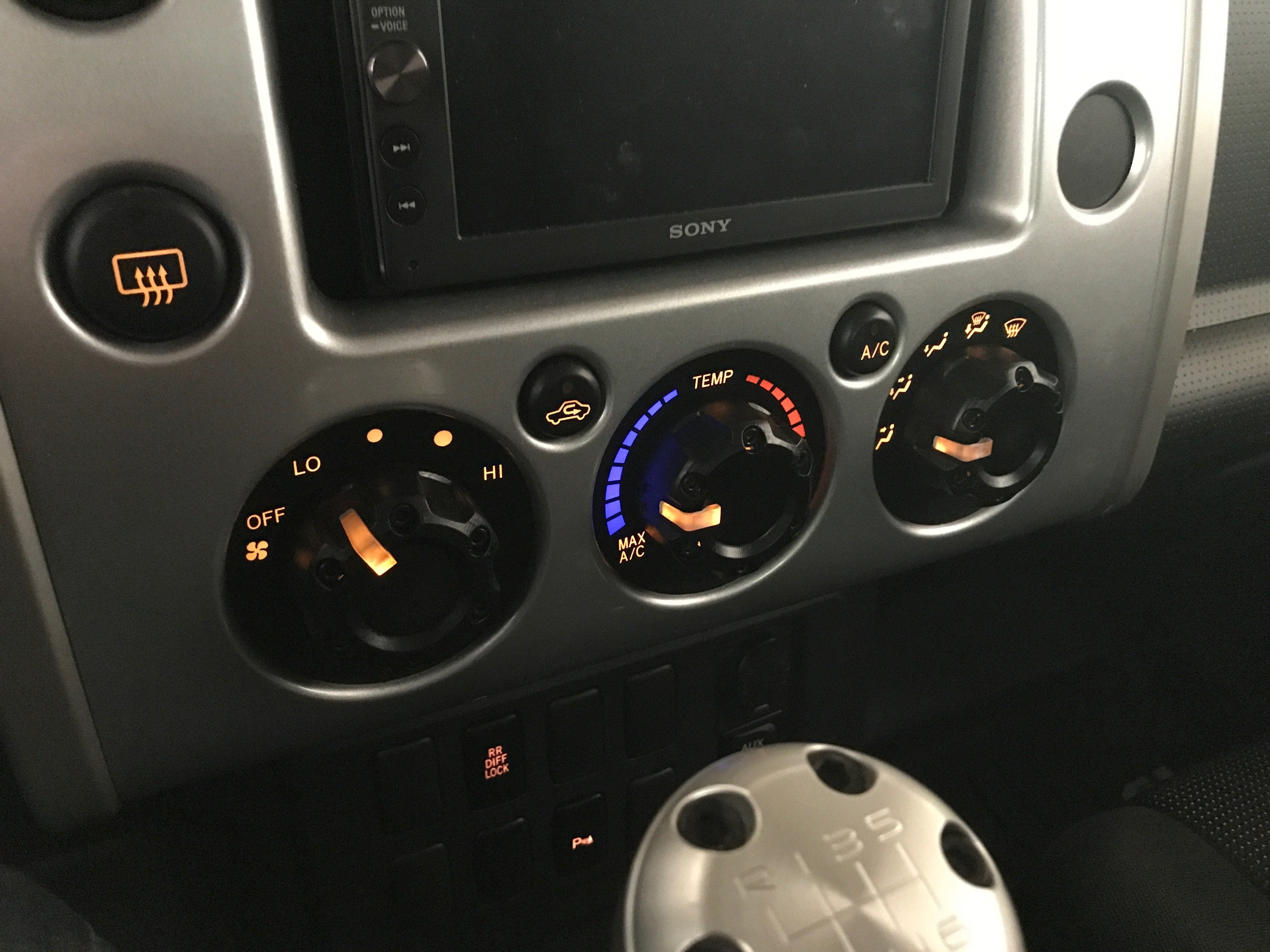 FJクルーザー AJTdesign climate knobs Climate Knobs (FJ Cruiser) - BLACK – AJT DESIGN