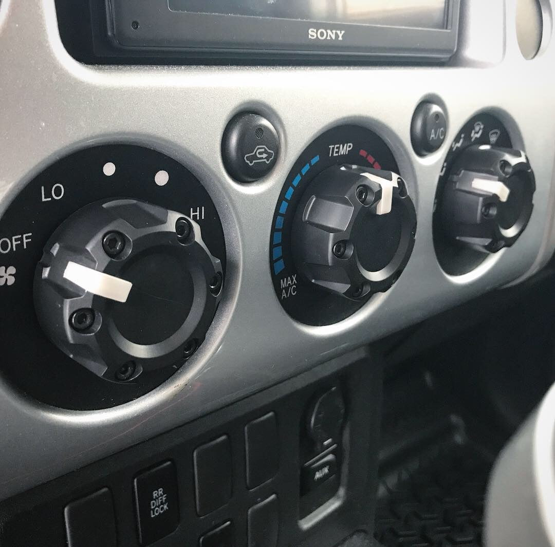 Climate Knobs (FJ Cruiser) - CEMENT – AJT DESIGN
