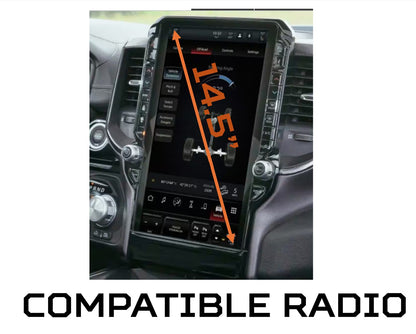 Radio Knobs - 2025+ RAM 14.5" Screen - BLACK