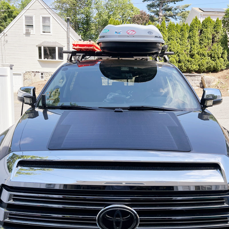 Toyota Tundra 2nd Gen (2014-2021) Lensun 90W Hood Flexible Solar Panel