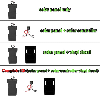 Jeep Wrangler JL Rubicon(2018-Present) Lensun 55W Hood/Bonnet Solar Panel